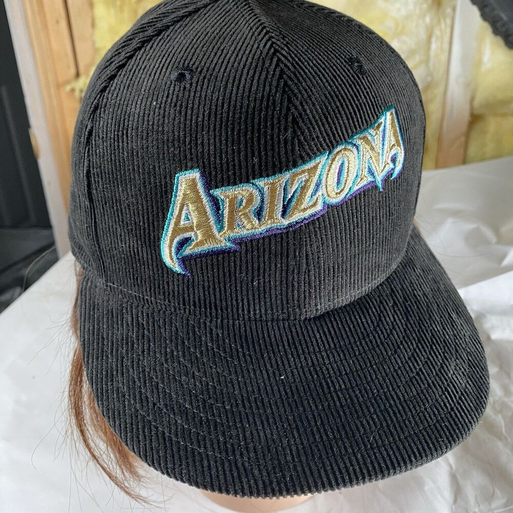 Arizona Diamondbacks New Era 59Fifty Corduroy Black MLB Fitted Cap Hat 7 1/4